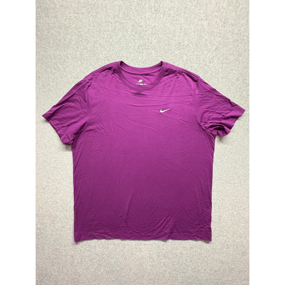 Nike Mens Purple Cotton Short Sleeve Swoosh Logo T-Shirt XL 363277-50Z